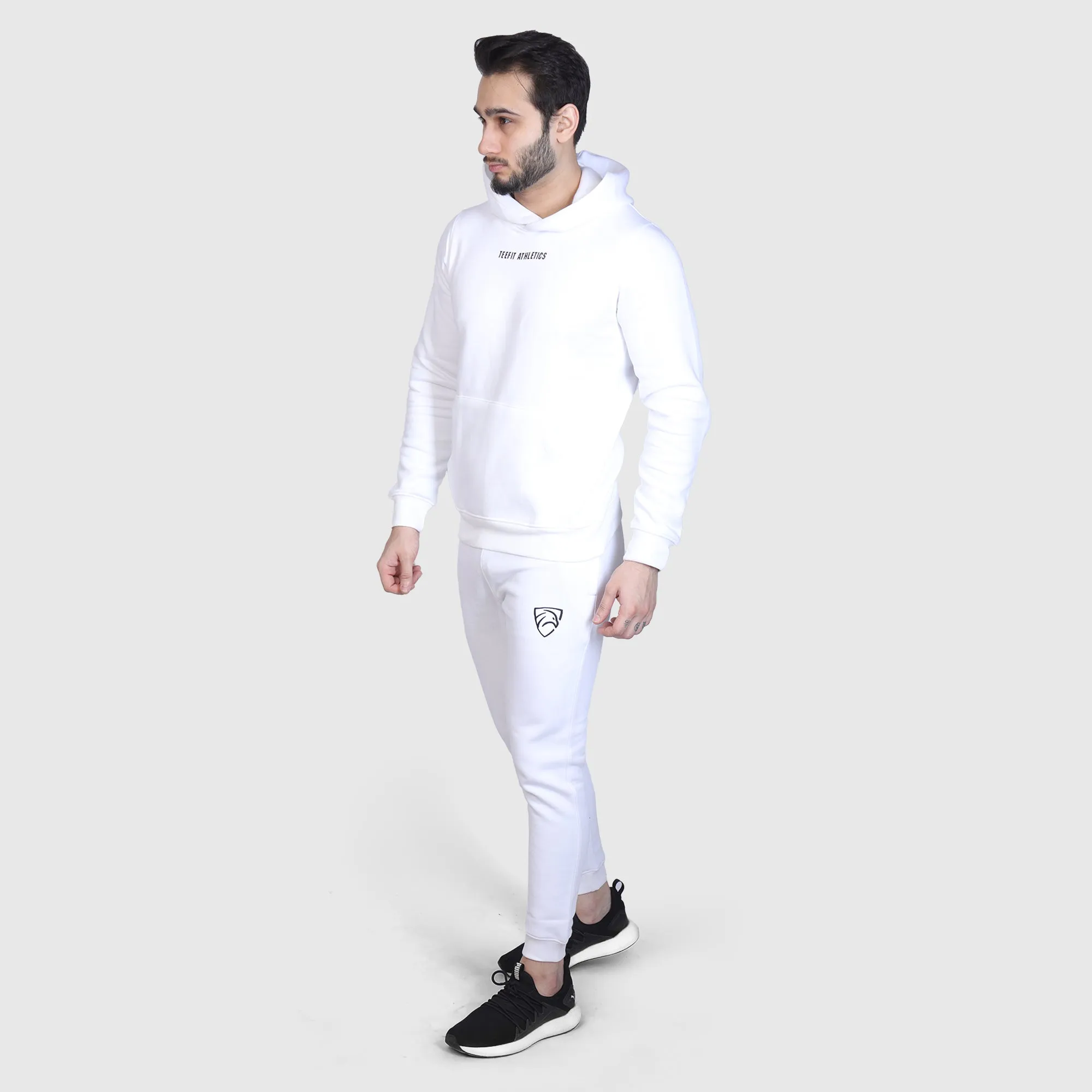 White Premium Basic Pull Over Tracksuit