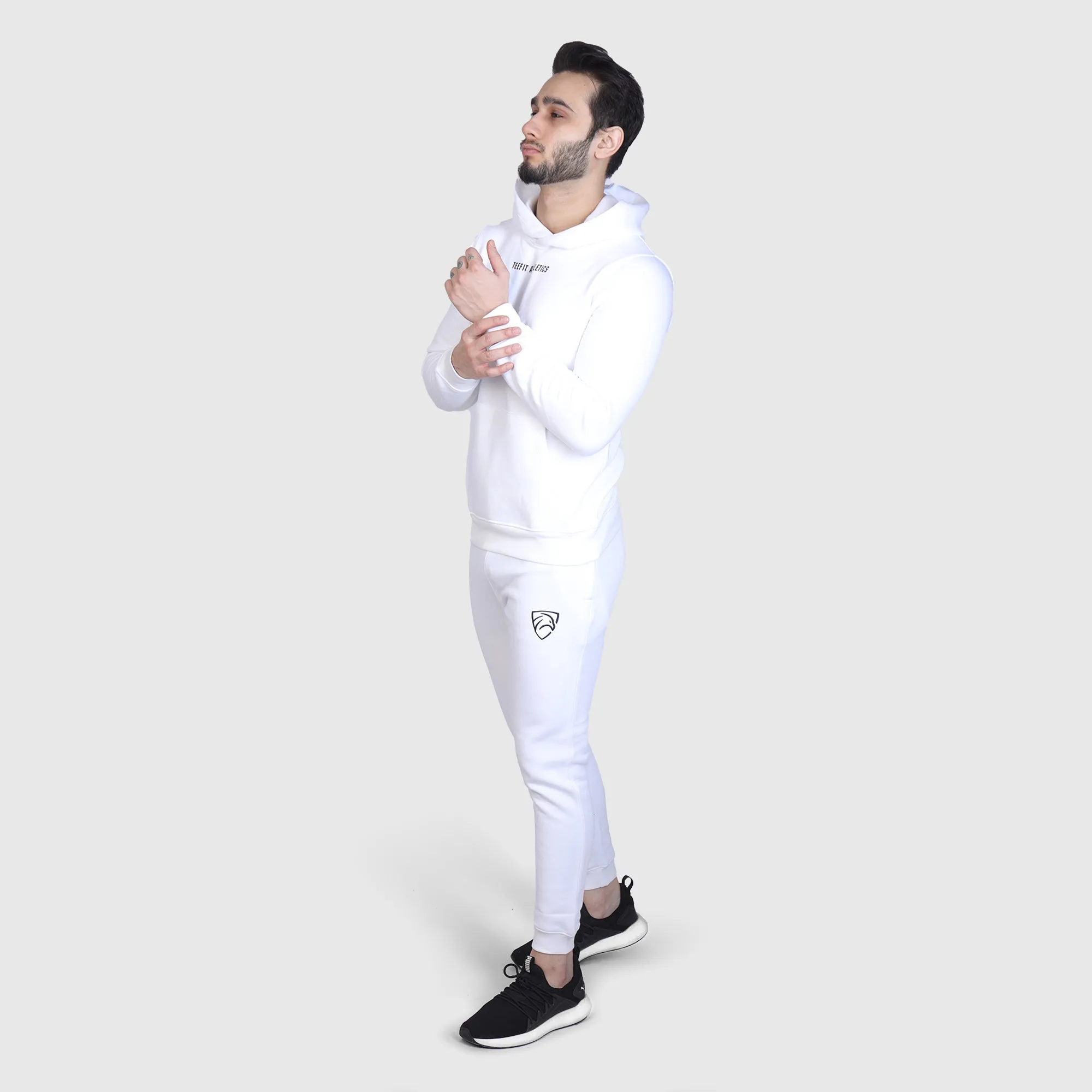 White Premium Basic Pull Over Tracksuit