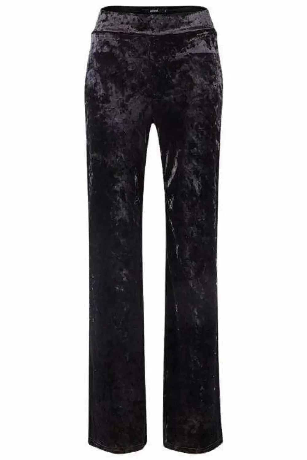 Wide Leg Crushed Velvet Trousers