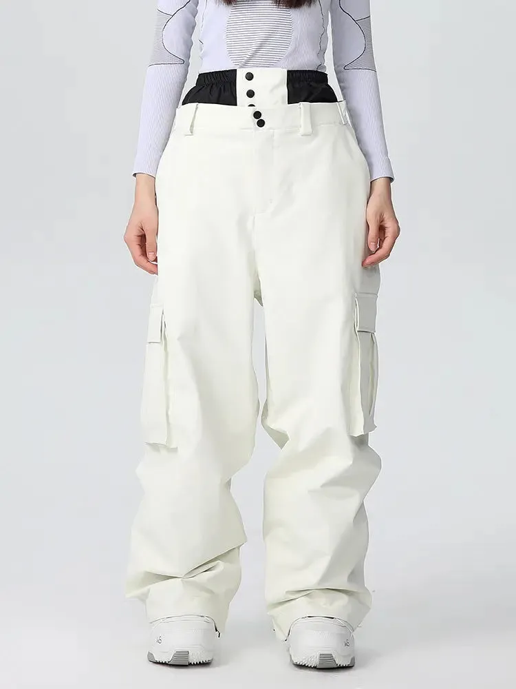 Women's Baggy Ski Pants Cargo Snowboarding Trousers