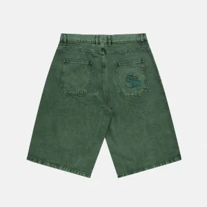 Yardsale - Phantasy Denim Shorts - Overdyed Forest