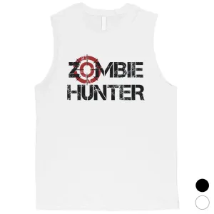 Zombie Hunter Mens Energetic Wonderful Cool Halloween Muscle Shirt