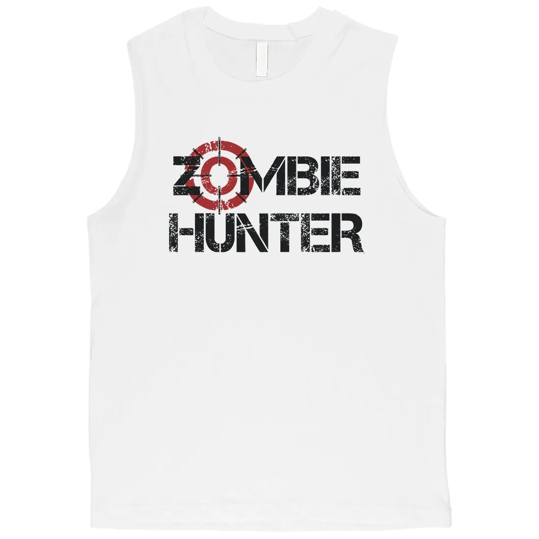 Zombie Hunter Mens Energetic Wonderful Cool Halloween Muscle Shirt